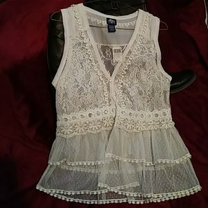 NWT beautiful lace vest